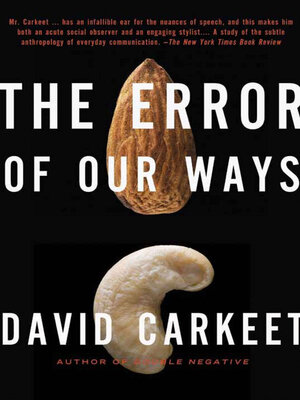 cover image of The Error of Our Ways